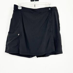 LL Bean Black Women's Athletic Hiking Athleisure Skort Size 10